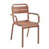 Grosfillex Canne Terracotta Indoor/Outdoor Stacking Chair - 16 Per Case - UT115814 