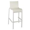 Grosfillex Sunset Armless White Outdoor Stacking Barstool - 8 Per Set - US300096 