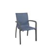 Grosfillex Sunset Blue Fabric Outdoor Stacking Armchair - 16 Per Set - UT007288 