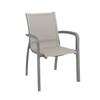 Grosfillex Sunset Gray Fabric Outdoor Stacking Armchair - 16 Per Set - UT646289 
