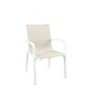Grosfillex Sunset Beige Fabric Outdoor Stacking Armchair - 16 Per Set - UT011096 