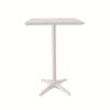 Grosfillex Sunset White 28inx28in Laminate Outdoor Bar Height Table - U3402096 