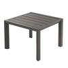 Grosfillex Sunset Bronze Aluminum Outdoor 20in x 20in Low Table - US040599 