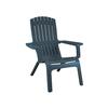 Grosfillex Westport Adirondack Barn Blue Outdoor Stacking Chair - US450747 