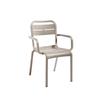 Grosfillex Cannes French Taupe Indoor/Outdoor Stacking Chair -4 Per Set - UT511181 