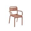 Grosfillex Cannes Terracotta Indoor/Outdoor Stacking Chair -4 Per Set - UT511814 