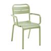 Grosfillex Cannes Sage Green Indoor/Outdoor Stacking Chair - 16 Per Set - UT115721 