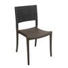 Grosfillex Java Charcoal Resin Indoor/Outdoor Stacking Chair -4 Per Set - UT985002 