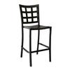 Grosfillex Plazza Black Indoor Stacking Barstool - 2 Per Set - UT046017 