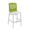 Grosfillex Tempo Two Tone Resin Indoor Stacking Barstool - 6 Per Set - UT836152 