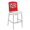 Grosfillex Tempo Two Tone Resin Indoor Stacking Barstool - 6 Per Set - UT836414 