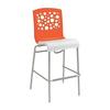 Grosfillex Tempo Two Tone Resin Indoor Stacking Barstool - 2 Per Set - UT838019 