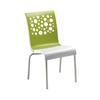 Grosfillex Tempo Two Tone Resin Indoor Stacking Side Chair - 4 Per Set - UT835152 