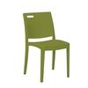 Grosfillex Metro Green Resin Indoor Stacking Side Chair - 16 Per Set - US563282 