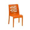 Grosfillex Essenza Orange Resin Outdoor Stacking Side Chair -16 Per Set - US218019 