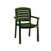 Grosfillex Acadia Classic Green Resin Outdoor Stacking Armchair -4 Each - US119078 