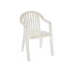 Grosfillex Miami Lowback White Resin Stacking Armchair - 16 Per Set - US282304 