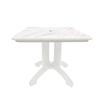 Grosfillex Aquaba White Resin Outdoor 32in x 32in Ranch Table - 2 Each - US744004 