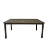 Grosfillex Sigma Fusion Bronze Outdoor 69in x 39in Dinner Table - 1 Each - US932599 