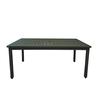 Grosfillex Sigma Volcanic Black Outdoor 69in x 39in Dinner Table - 1 Each - US932288 