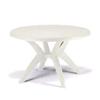 Grosfillex Ibiza White Resin 46in Dia. Outdoor Table - 1 Each - US526704 