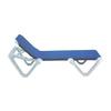 Grosfillex Nautical Blue Outdoor Folding Chaise - 12 Per Set - 99101006 