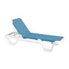 Grosfillex Marina Sky Blue Outdoor Adjustable Chaise - 2 Per Set - US404194 