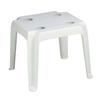 Grosfillex Westport White Resin Outdoor 18in x 18in Low Table - 14 Each - 99018004 