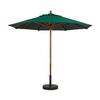 Grosfillex 7ft Forest Green Wooden Patio Market Umbrella - 98942031 