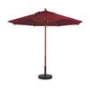 Grosfillex 7ft Burgundy Wooden Patio Market Umbrella - 98942731 