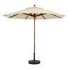 Grosfillex 7ft Khaki Wooden Patio Market Umbrella - 98940331 