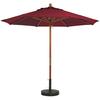 Grosfillex 9ft Burgundy Wooden Patio Market Umbrella - 98912731 