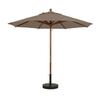 Grosfillex 9ft Taupe Wooden Patio Market Umbrella - 98918131 