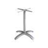 Grosfillex Eco-Fix 26in x 26in Silver Central Dining Height Table Base - UT740009 