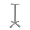 Grosfillex Eco-Fix 18in x 18in CentralSilver Bar Height Table Base - UT755009 