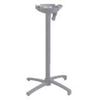 Grosfillex X-One Silver Grey 18in x 18in Tilt Top Bar Height Table Base - UTX1H009 