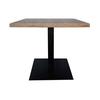 Grosfillex US32D742 Vanguard Outdoor 32in x 32in Veneer Table Top - Aged Oak 