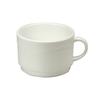 Oneida Vision Warm White 8.5oz Bone China Stackable Cup - 3dz - F1150000530 