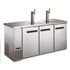 Falcon Food Service 73in Direct Draw Stainless Steel 3 Keg Draft beer cooler - ADD-72SS 