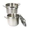 Thunder Group 12qt Stainless Steel Induction Ready Pasta Cooker Set - SLSPC4012 