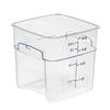 Cambro CamSquare Fresh Pro 4qt Polycarbonate Food Container - 4SFSPROCW135 