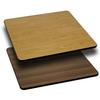 Falcon Food Service Reversible 24inx30in Laminate Surface Table Top - Oak/Walnut - TT2430OW 