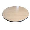 Falcon Food Service Reversible 24in Diameter Laminate Table Top - Oak/Walnut - TT24OW 