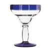 Libbey Aruba 12oz Anneal Treated Margarita Glass with Blue Rim -1dz - 92308 