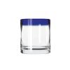 Libbey Aruba 12oz Anneal Treated Shot Glass with Blue Rim - 2dz - 92311 
