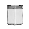 Anchor Hocking 48oz Stackable Glass Square Jar with Lid - 4 Per Case - 85588R 