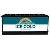 Iowa Rotocast Plastics 80in x 35in Portable Beverage Merchandiser 'ICE COLD' Graphics - ICE ISLAND -ICE COLD GRAPHICS 