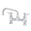 Krowne Metal Diamond Series 8in Off Center Deck Mount Faucet with 6in Spout - DX-906 