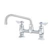 Krowne Metal Diamond Series 8in Off Center Deck Mount Faucet with 8in Spout - DX-908 