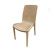 Oak Street Manufacturing Olympus Indoor/Outdoor Camel Tan Stacking Rattan Chair - OD-CH-725-CT 